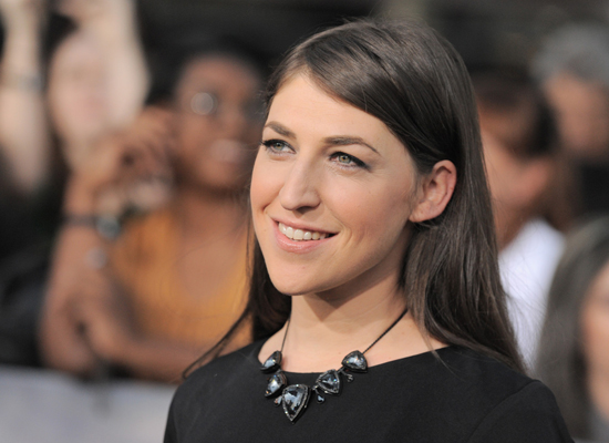 Mayim Bialik attends the world premiere of 